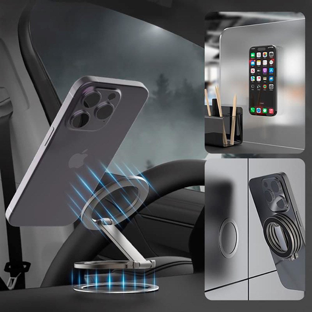 Tech-Protect Magnetisk Mobilring – MagSafe Kompatibel – Svart