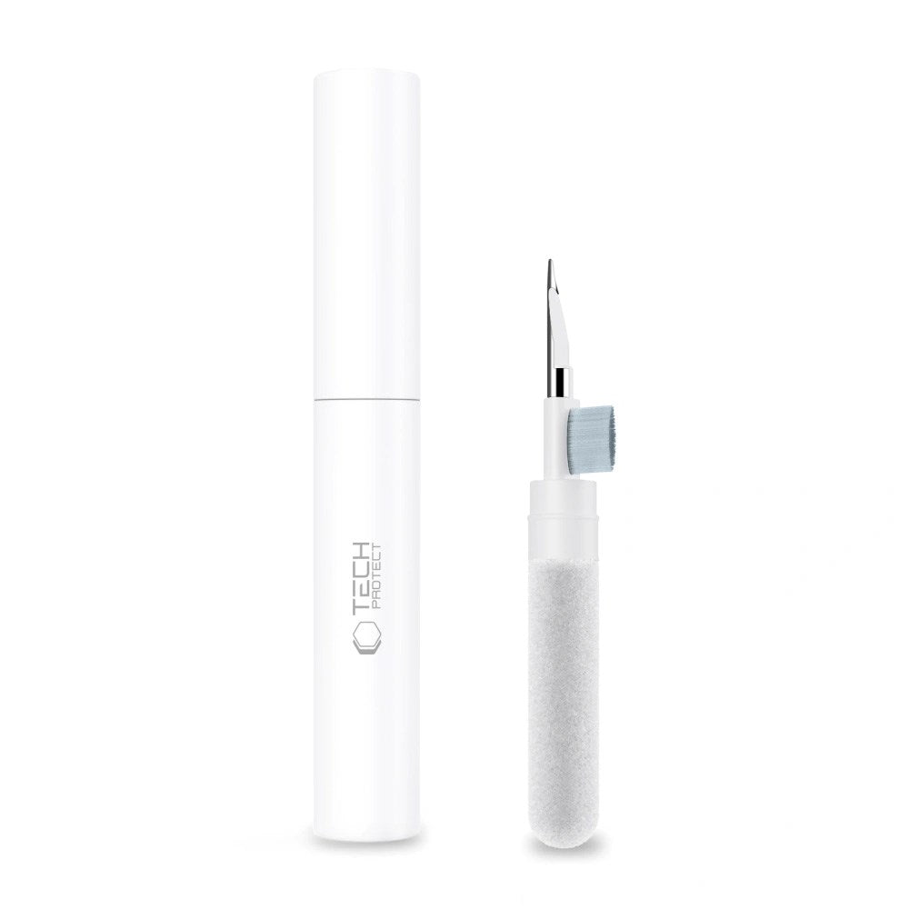 Tech-Protect 3-i-1 Rengjøringssett for Hodetelefoner - Hvit