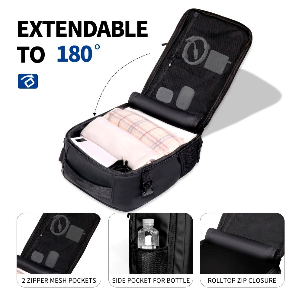 Tech-Protect Defender S50 Reiseveske - 20L / 40 x 20 x 25 cm - Svart