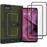 Motorola Moto G55 (5G) Hofi Glass Pro+ Skjermbeskyttelsesglass - Case Friendly - 2 Stk. - Svart Kant