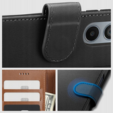 Xiaomi Redmi 14C Tech-Protect Flip Deksel m. Lommebok - Svart