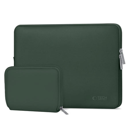 Tech-Protect Neoslim MacBook/Laptop 13-14" Sleeve m. Liten Veske - Grønn