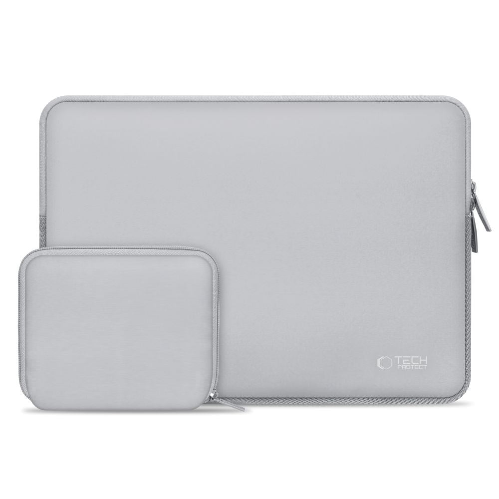 Tech-Protect Neoslim MacBook/Laptop 15-16" Sleeve m. Liten Veske - Grå