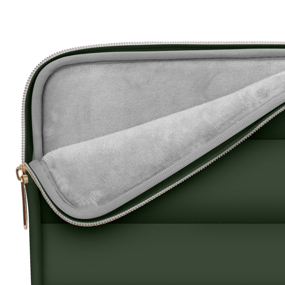 Tech-Protect Puffy MacBook / Laptop 15-16" Sleeve m. Liten Veske - Grønn