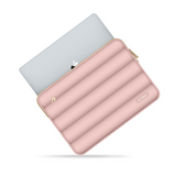 Tech-Protect Puffy MacBook / Laptop 13-14" Sleeve m. Liten Veske - Rosa