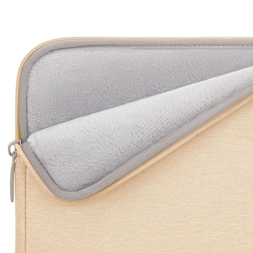 Tech-Protect Sleevy MacBook/Laptop 13-14" Sleeve m. Lomme - Beige