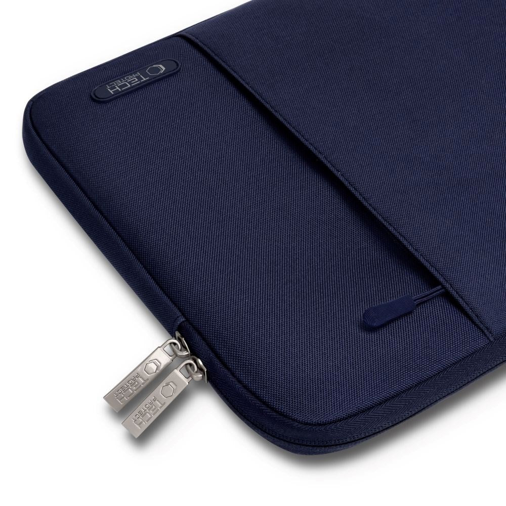 Tech-Protect Sleevy MacBook/Laptop 15-16" Sleeve m. Lomme - Blå