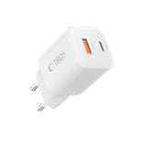 Tech-Protect 33W Vegglader m. 1x USB-A & 1x USB-C - Hvit