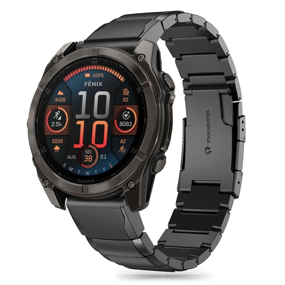 Universal Garmin 26mm QuickFit Tech-Protect Stropp i Stål - Svart