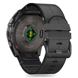 Universal Garmin 26 mm QuickFit-stropp Tech-Protect Kunst Skinnbelagt Silikonstropp - Svart