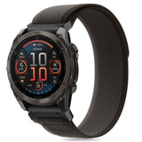 Universal Garmin 26 mm QuickFit Tech-Protect Nylonrem - Svart / Oransje