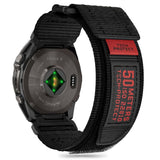 Universal Garmin 22mm QuickFit Tech-Protect Scout Pro Stoffrem - Svart