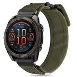 Universal Garmin 22mm QuickFit Tech-Protect Scout Pro Stoffrem - Grønn