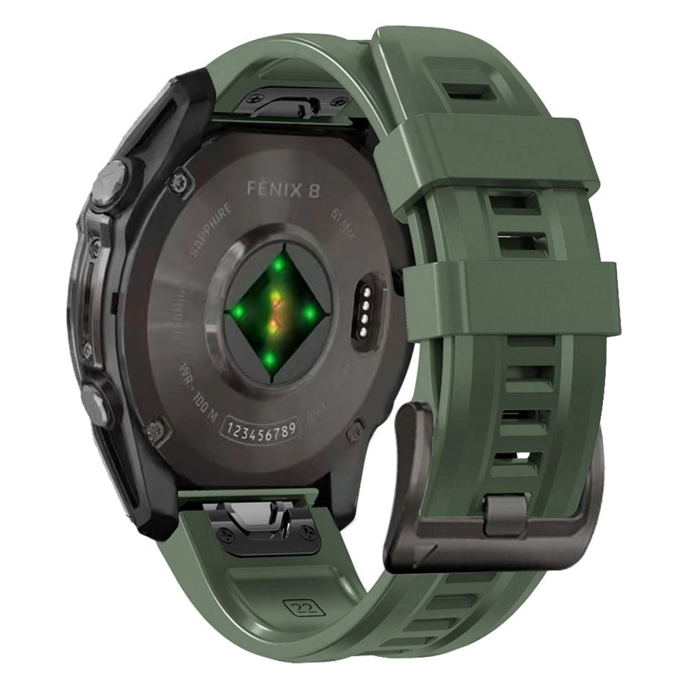 Universal Garmin 20mm QuickFit Tech-Protect Icon Silikon Rem - Grønn