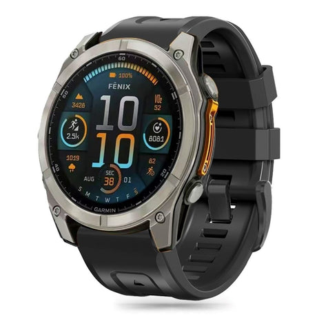 Universal Garmin 20mm QuickFit Tech-Protect Icon Silikon Rem - Svart