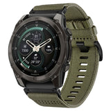 Universal Garmin 22mm QuickFit Tech-Protect Classic Nylon Reim - Grønn