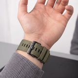 Universal Garmin 22mm QuickFit Tech-Protect Classic Nylon Reim - Grønn