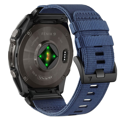 Universal Garmin 22mm QuickFit Tech-Protect Classic Nylon Reim - Blå