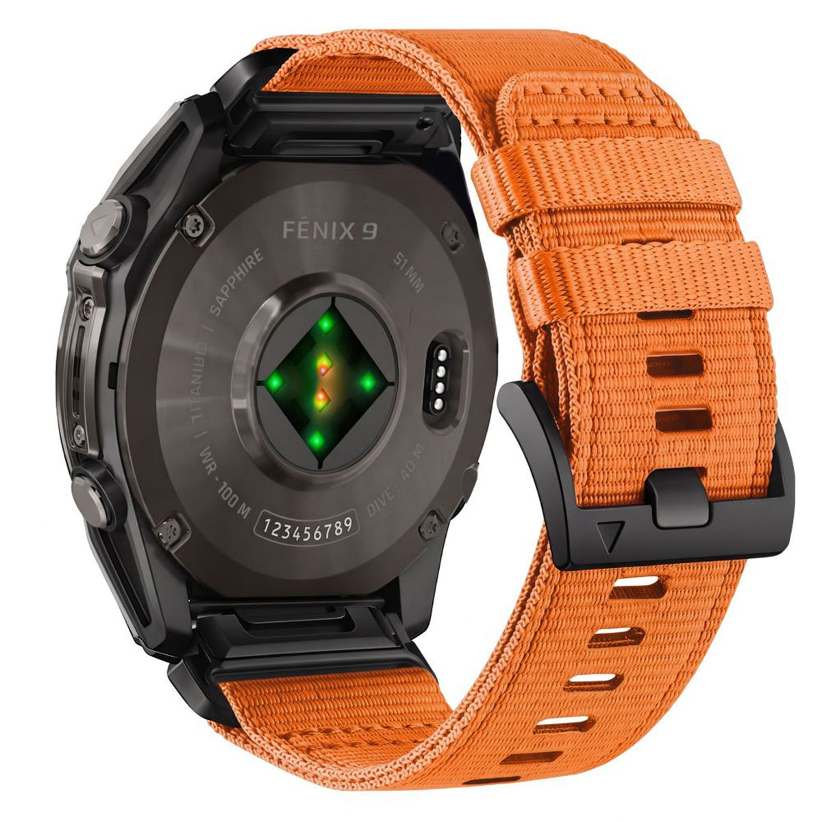 Universal Garmin 26mm QuickFit Tech-Protect Classic Nylon Reim - Oransje