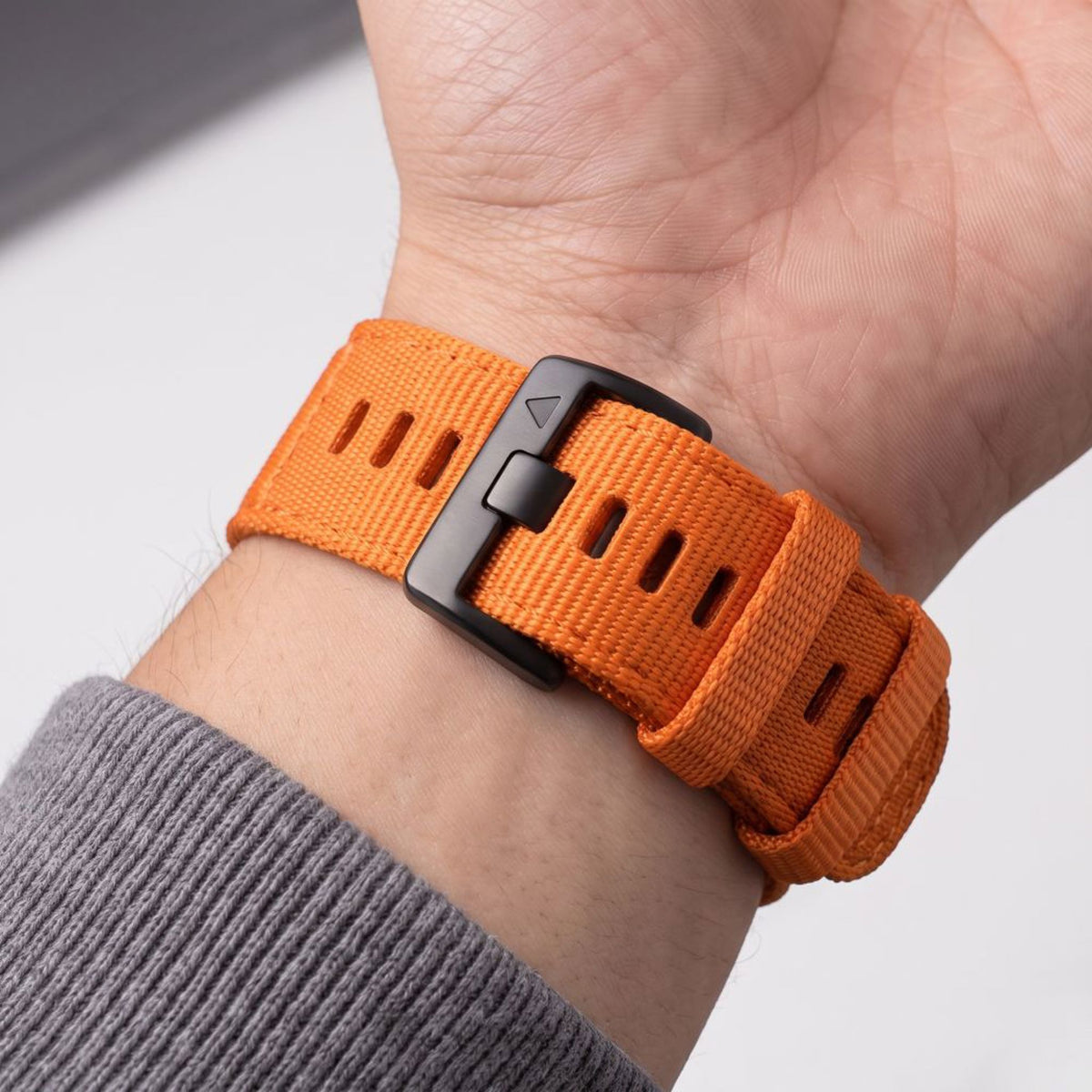 Universal Garmin 26mm QuickFit Tech-Protect Classic Nylon Reim - Oransje