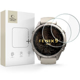 Garmin Fenix 9 Pro (43mm) Tech-Protect Glass Fit+ Beskyttelsesglass - 2 stk - Gjennomsiktig