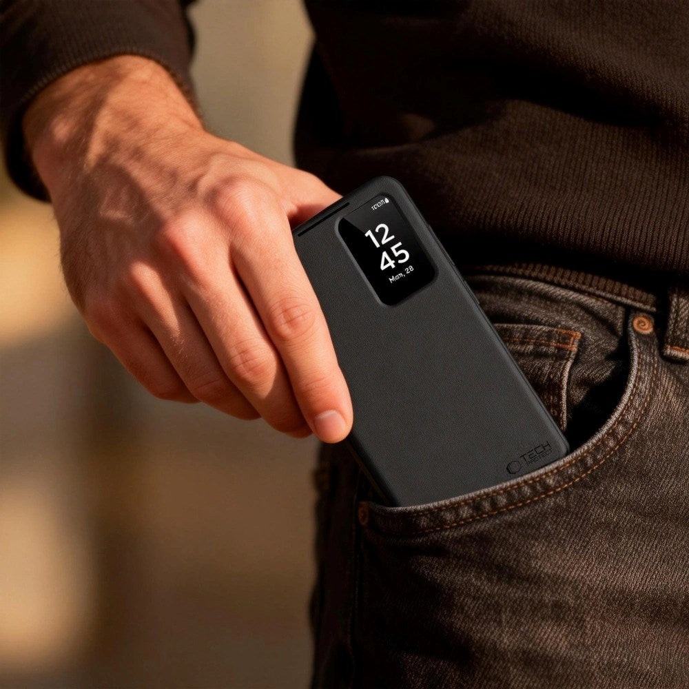 Samsung Galaxy S26+ (Plus) Tech-Protect Smart Wallet Deksel - Svart