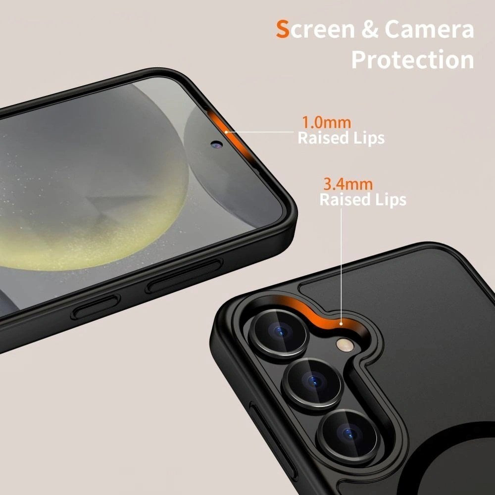 Samsung Galaxy A37 / A56 / A36 Tech-Protect MagMat Hybrid Deksel - MagSafe Kompatibel - Svart