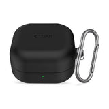 Samsung Galaxy Buds 4 / 4 Pro Tech-Protect Silikon Deksel m. Karabinkrok - Svart
