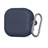 Samsung Galaxy Buds 4 / 4 Pro Tech-Protect Silikon Deksel m. Karabinkrok - Blå