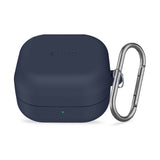 Samsung Galaxy Buds 4 / 4 Pro Tech-Protect Silikon Deksel m. Karabinkrok - Blå