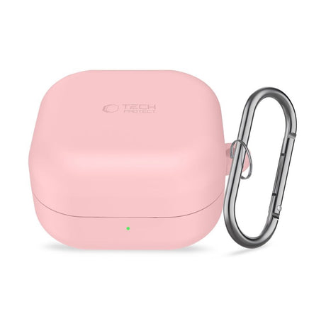 Samsung Galaxy Buds 4 / 4 Pro Tech-Protect Silikon Deksel m. Karabinkrok - Rosa