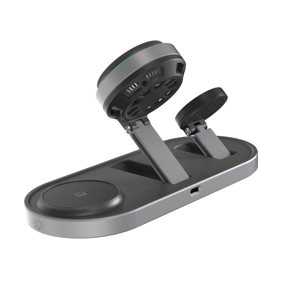Tech-Protect A51 ARCTICBOOST 3-i-1 Trådløs Lader 25W - MagSafe / Qi2 Kompatibel - Svart