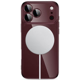 iPhone 18 Pro / 17 Pro Tech-Protect MagFlex Deksel - MagSafe Kompatibel - Burgundy / Gjennomsiktig