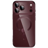 iPhone 18 Pro Max / 17 Pro Max Tech-Protect MagFlex Deksel - MagSafe Kompatibel - Burgundy / Gjennomsiktig