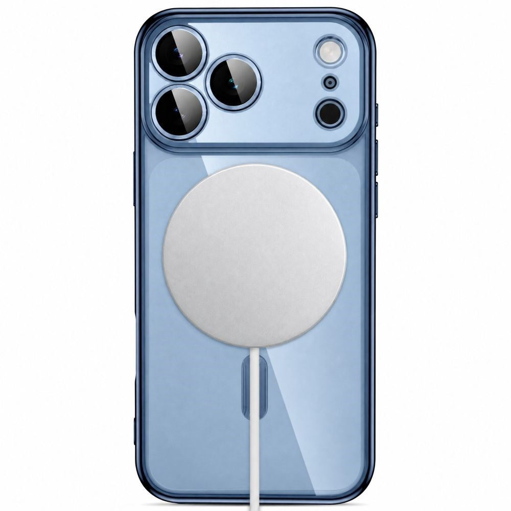 iPhone 18 Pro Max / 17 Pro Max Tech-Protect MagFlex Deksel - MagSafe Kompatibel - Blå / Gjennomsiktig