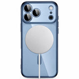 iPhone 18 Pro Max / 17 Pro Max Tech-Protect MagFlex Deksel - MagSafe Kompatibel - Blå / Gjennomsiktig