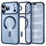 iPhone 18 Pro Max / 17 Pro Max Tech-Protect MagFlex Deksel - MagSafe Kompatibel - Blå / Gjennomsiktig