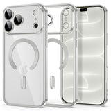 iPhone 18 Pro / 17 Pro Tech-Protect MagFlex Deksel - MagSafe Kompatibel - Sølv / Gjennomsiktig