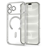 iPhone 18 Pro / 17 Pro Tech-Protect MagFlex Deksel - MagSafe Kompatibel - Sølv / Gjennomsiktig