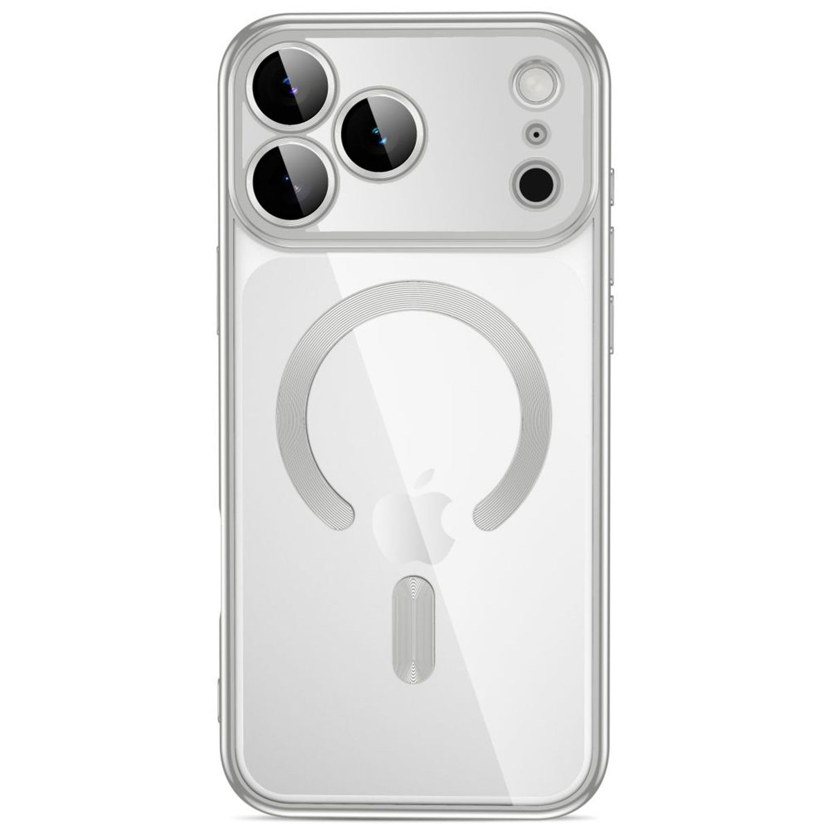 iPhone 18 Pro / 17 Pro Tech-Protect MagFlex Deksel - MagSafe Kompatibel - Sølv / Gjennomsiktig