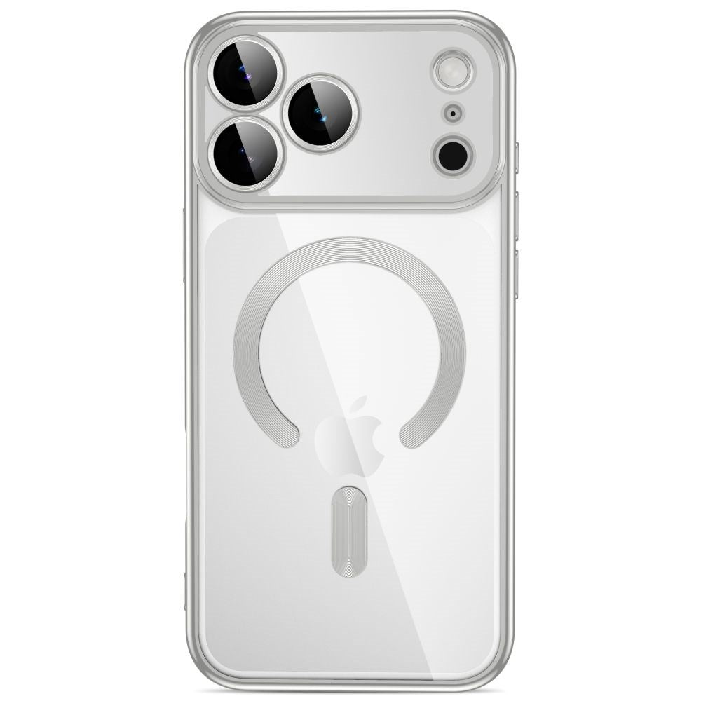 iPhone 18 Pro Max / 17 Pro Max Tech-Protect MagFlex Deksel - MagSafe Kompatibel - Sølv / Gjennomsiktig