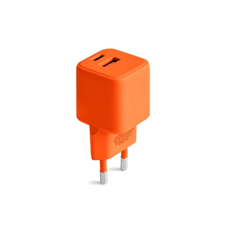 Colorum 30W Vegglader m. 1x USB-A & 1x USB-C - Orange
