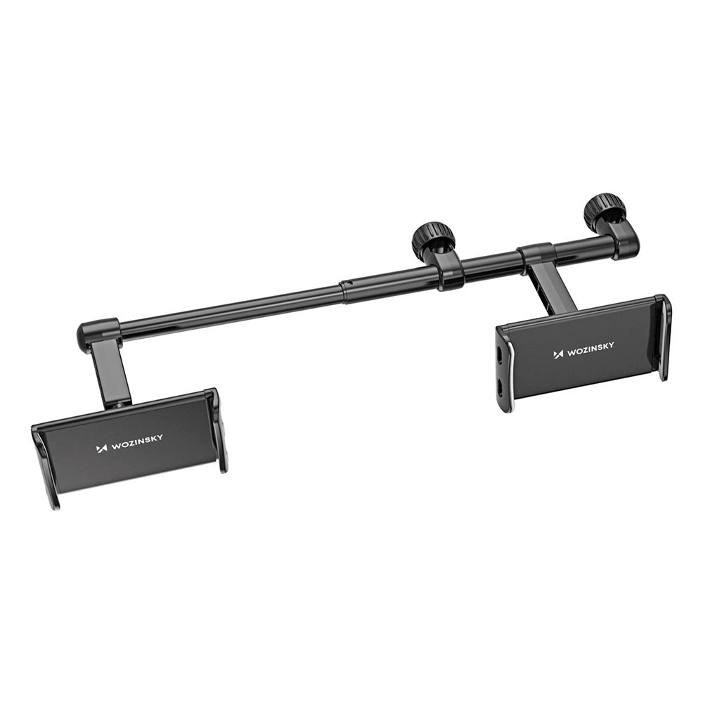 Wozinsky Dual Backseat Car Mount For Bilens Nakkestøtte - Maks Størrelse: 125 - 205mm - Svart