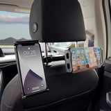 Wozinsky Dual Backseat Car Mount For Bilens Nakkestøtte - Maks Størrelse: 125 - 205mm - Svart