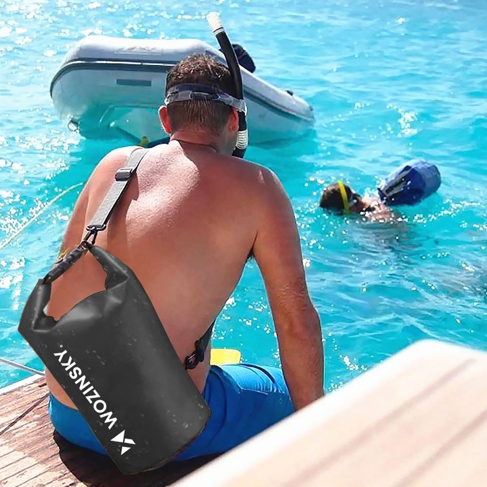 Wozinsky Vanntett Veske m. Stropp - 10L - Svart