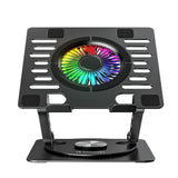 Wozinsky CoolBase Stativ for Bærbar PC / Nettbrett med RGB-Belysning & Kjøling – Svart