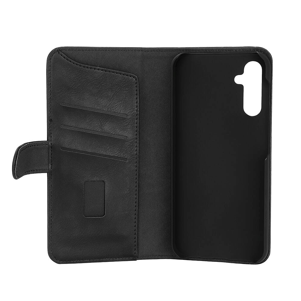 Samsung A14 (5G) Gear Wallet - Flippdeksel i Skinn med Lommebok - Svart