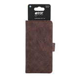 Samsung Galaxy S23+ (Plus) Gear Wallet - Skinn Deksel med Lommebok - Brun