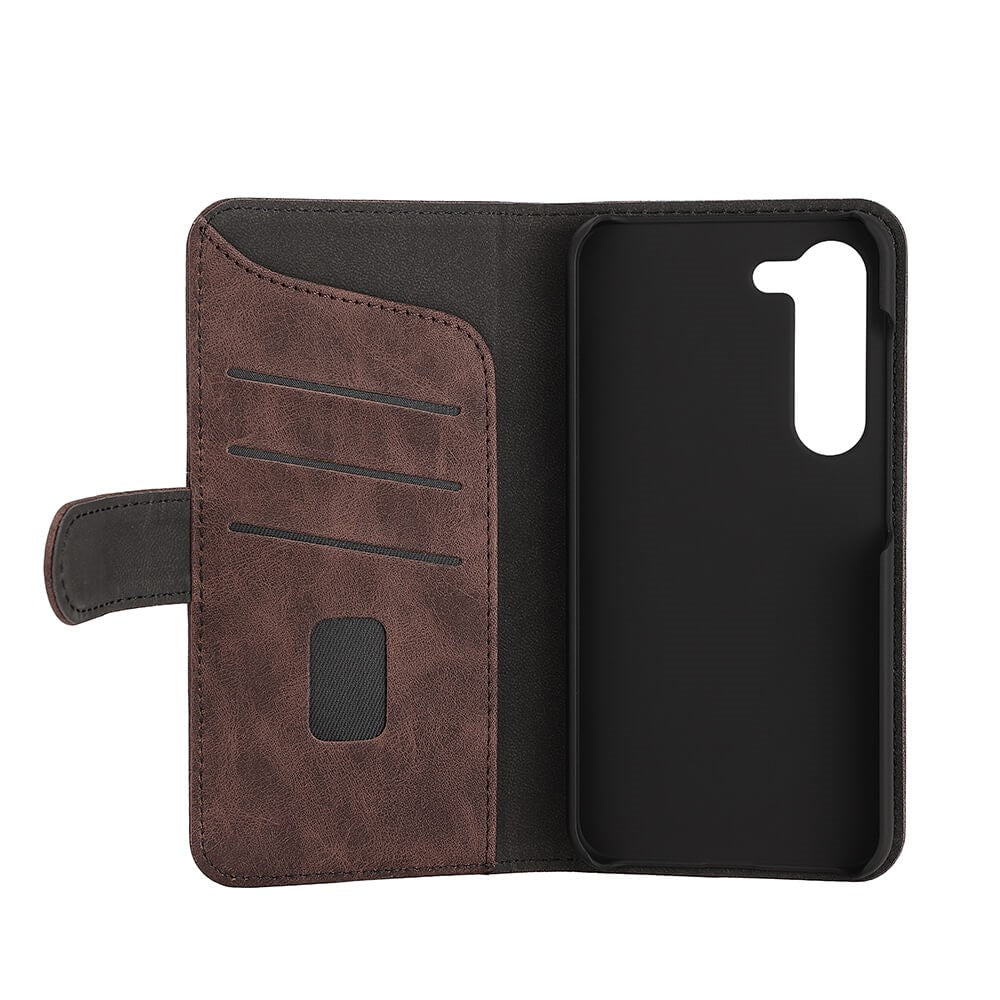 Samsung Galaxy S23 Gear Wallet - Flippdeksel i Skinn med Lommebok - Brun