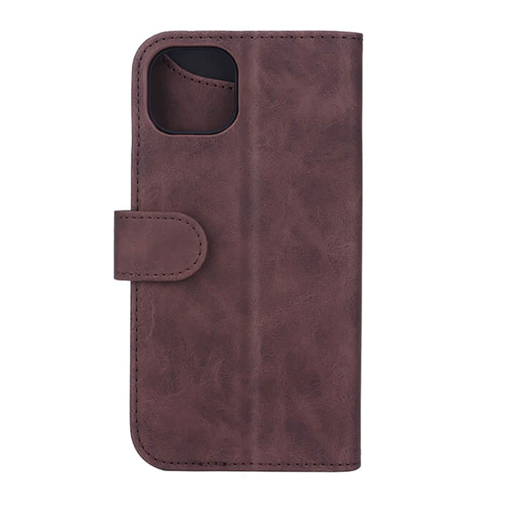 GEAR iPhone 14 Plus Wallet - Flippdeksel i PU Skinn med Lommebok - Brun